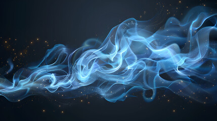 Fototapeta premium Blue Smoke effect 