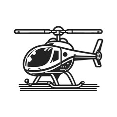 helicopter icon symbol vector illustration. helicopter front view vector design. Black silhouette of helicopter on white background.