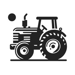 Tractor icon sign symbol design. Vector illustration of tractor, suitable for any business related to farm industries