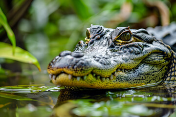 Fototapeta premium A large alligator in its habitat