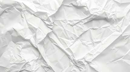 Obraz premium Paper with wrinkles on a white background