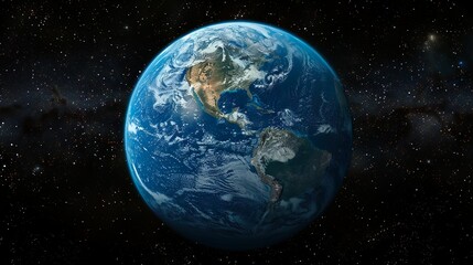 Obraz premium Earth from space made with Ai generative technology