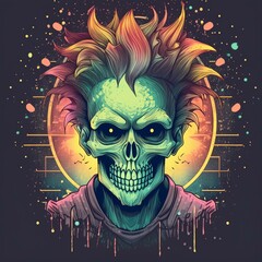 tshirt design black, streetwear tshirt design, punk tshirt design, black punk tshirt design, cyberpunk tshirt design on black, creative tshirt design, grunge punk tshirt design