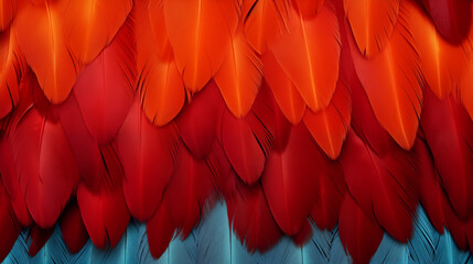Scarlet Macaw Feathers, Abstract Image Pattern Background Texture, For Wallpaper, Background, Cell Phone Cover and Screen, Smartphone, Computer, Laptop, Format 9:16 and 16:9 - PNG