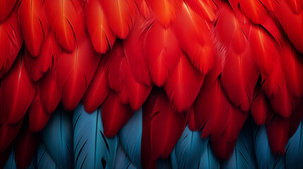 Scarlet Macaw Feathers, Abstract Image Pattern Background Texture, For Wallpaper, Background, Cell Phone Cover and Screen, Smartphone, Computer, Laptop, Format 9:16 and 16:9 - PNG