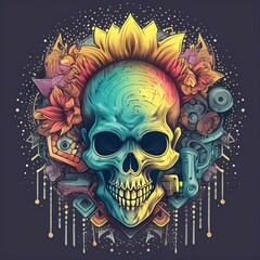 tshirt design black, streetwear tshirt design, punk tshirt design, black punk tshirt design, cyberpunk tshirt design on black, creative tshirt design, grunge punk tshirt design