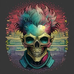 tshirt design black, streetwear tshirt design, punk tshirt design, black punk tshirt design, cyberpunk tshirt design on black, creative tshirt design, grunge punk tshirt design