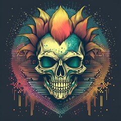 tshirt design black, streetwear tshirt design, punk tshirt design, black punk tshirt design, cyberpunk tshirt design on black, creative tshirt design, grunge punk tshirt design