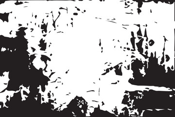 Black and White Monochrome Vector Illustration Texture Background Overlay
