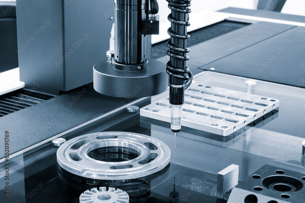 Aufkleber quality control on milling cnc machine, coordinate measuring machine, quality control machine