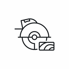 circular machine saw wood icon