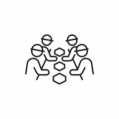 factory conveyor workers package icon