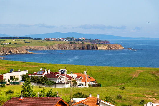 Elevated Bulgarian Black Sea shore view at Sinemorets, Tsarevo Municipality, Province of Burgas