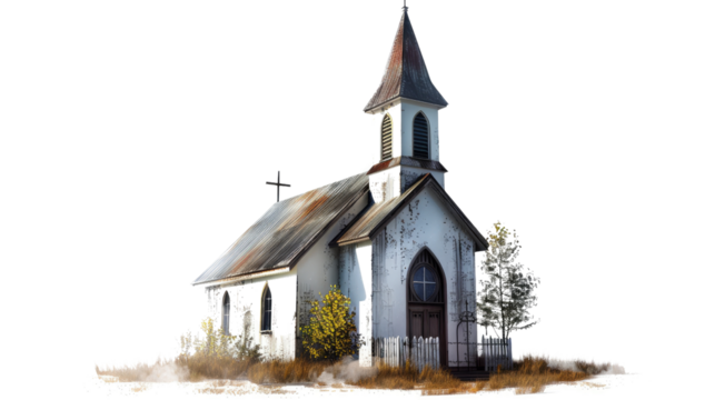 Church on a transparent background