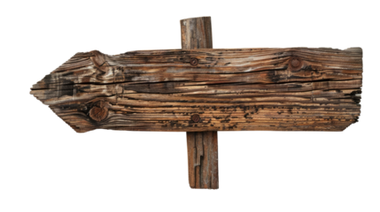 Wooden board on a transparent background