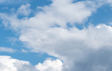 summer blue sky cloud gradient light white background.beauty bright cloud cover in the sun calm cler winter air background .spring wind 