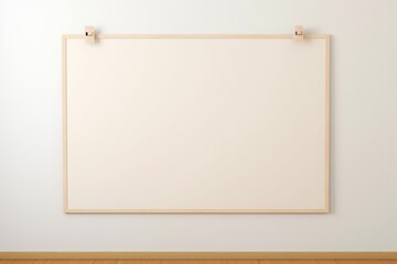 Fototapeta premium Comic book style, Beige huge fine board hanging on a wall