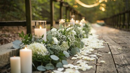 Greenery wedding details bring a fresh and natural feel to ceremonies, elevating the overall atmosphere.