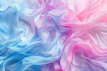 Fototapeta premium A blue and pink fabric with a purple stripe