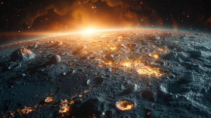 Earth in the outer space collage. Abstract wallpaper. Our home