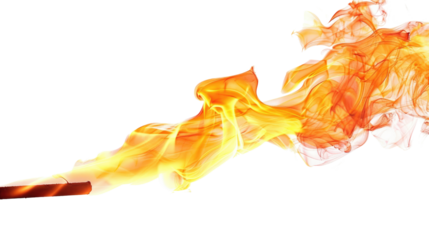Torch on transparent background