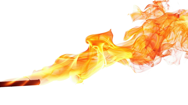 Torch on transparent background