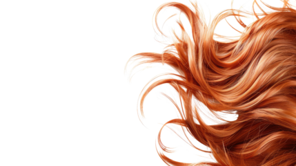 Wig on a transparent background