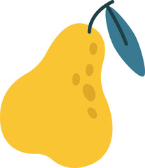Pear Hand Drawn