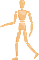 Wooden Man Manikin In Pose