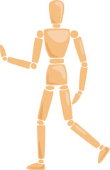 Wooden Man Manikin In Pose