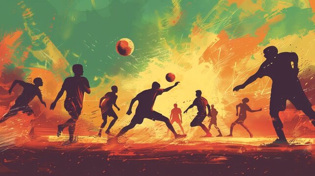 A highly attractive, editable, and memorable kickball poster designed for competition and tournament events. Vector illustration. 