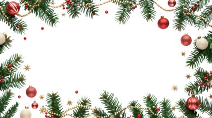 Christmas decoration transparent background