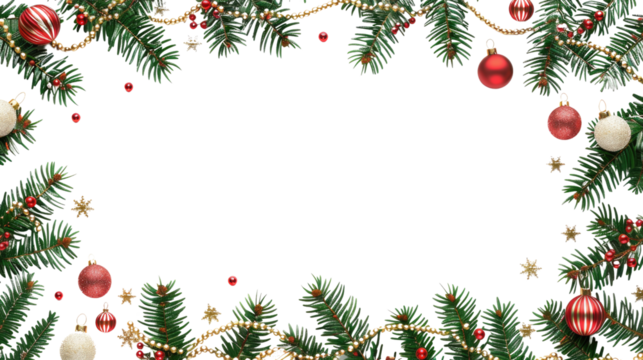 Christmas decoration transparent background