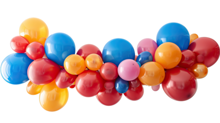 Balloons on a transparent background
