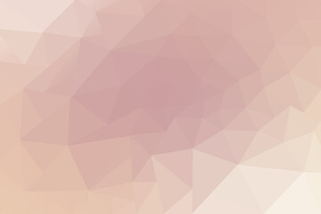 Abstract Low Poly Background in Pastel Pink Beige Peach Tones for Web Design and Branding