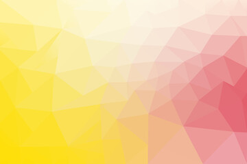 Abstract Low Poly Pastel Gradient Background with Yellow, Peach, and Pink Tones for Design Uses