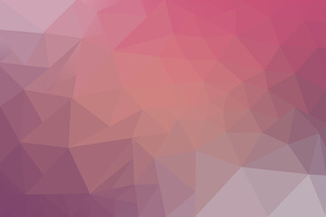 Fototapeta premium Low Poly Gradient Background Shades of Pink Purple and Red Abstract Geometric Design