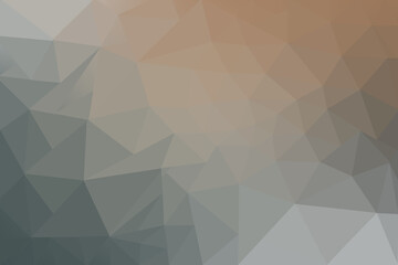 Abstract Low Poly Gradient Background Featuring Shades of Orange Beige Gray and Blue for Design