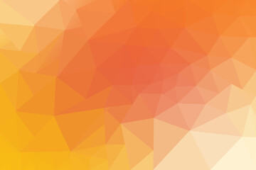 Vibrant Low Poly Gradient Background with Warm Orange Yellow Red Tones Ideal for Web Design