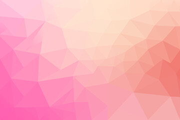 Low Poly Gradient Background with Pink Peach and Coral Geometric Abstract Design for Web and Print Use
