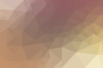 Earthy Tone Low Poly Gradient Background with Shades of Brown Beige Yellow for Design Projects