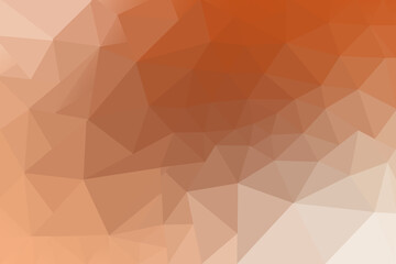 Low Poly Gradient Background with Warm Shades of Red Orange and Peach for Design Use