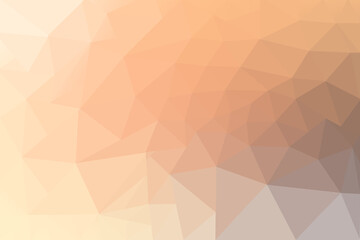 Low Poly Gradient Background in Warm Peach Orange and Tan Colors for Design and Presentation