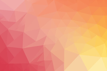 Low Poly Gradient Background in Pink Red Orange Yellow Hues for Design and Digital Projects
