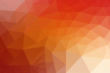 Low Poly Gradient Background in Warm Colors with Red Orange Shades and Geometric Shapes Ideal for Design