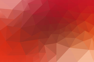 Red and Orange Low Poly Gradient Background with Geometric Shapes and Warm Color Palette