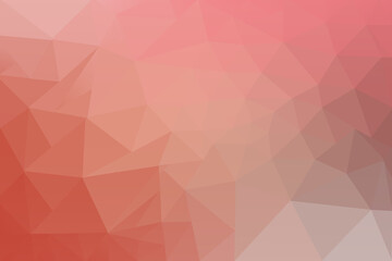 Low Poly Gradient Background with Shades of Red Pink and Peach for Web Design