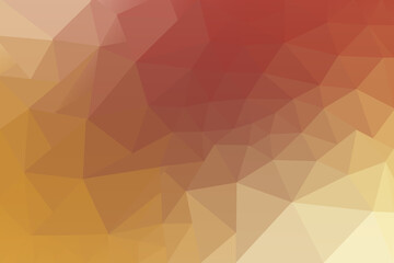 Vibrant Low Poly Background with Red Orange and Yellow Gradient for Modern Design