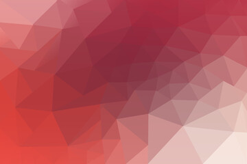 Low Poly Gradient Abstract Background with Various Red and Pink Shades Versatile for Web Design