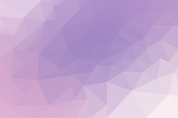 Abstract Low Poly Gradient Background in Soft Lavender and Pastel Pink Hues for Design